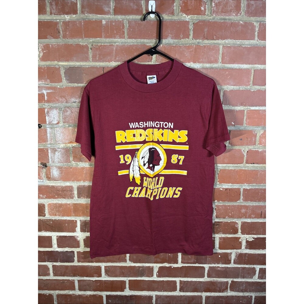 Vintage 80s Washington Redskins NFL 1987 World Champions Football Shirt Large